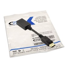 Conversor DisplayPort a HDMI, DP/M-HDMI A/H, negro, 15cm