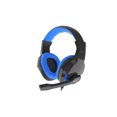 AURICULARES GAMING GENESIS ARGON 100 | MINI JACK | ALÁMBRICO | NEGRO-AZUL