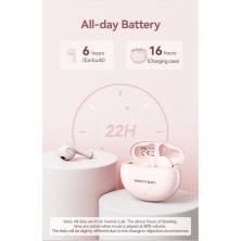 Auriculares Bluetooth Vention ELF 06 NBKP0 con estuche de carga/ Autonomía 6h/ Rosas