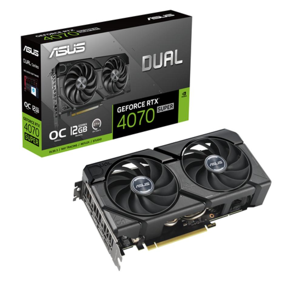 ASUS VGA NVIDIA DUAL RTX 4070 S O12G EVO 12GB DDR6