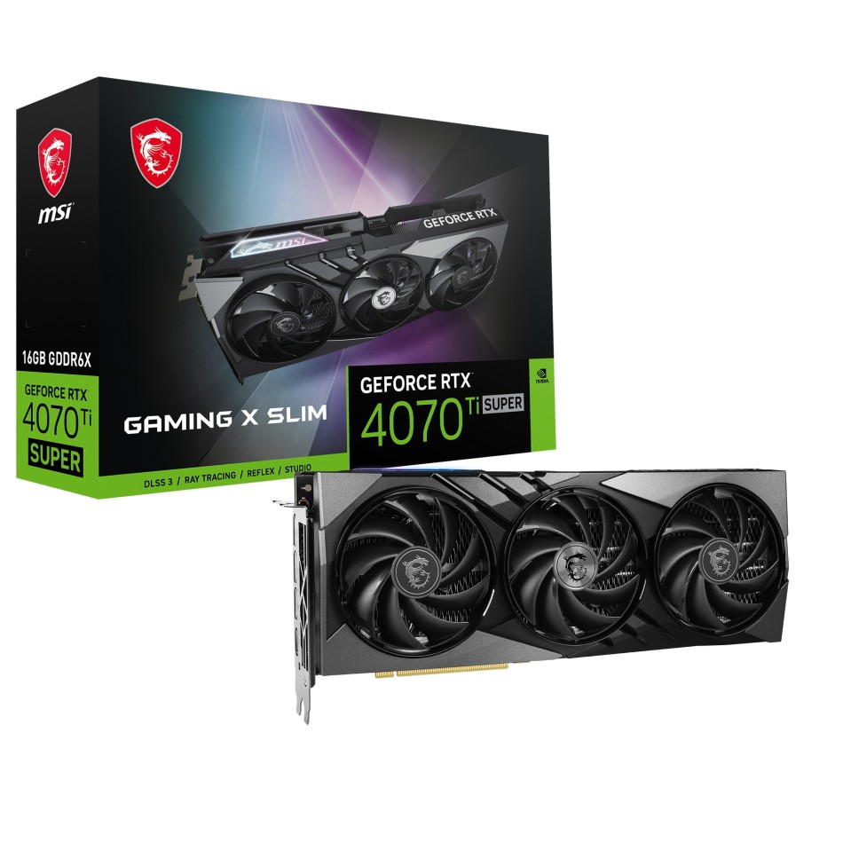 MSI GAMING GeForce RTX 4070 Ti SUPER 16G X SLIM