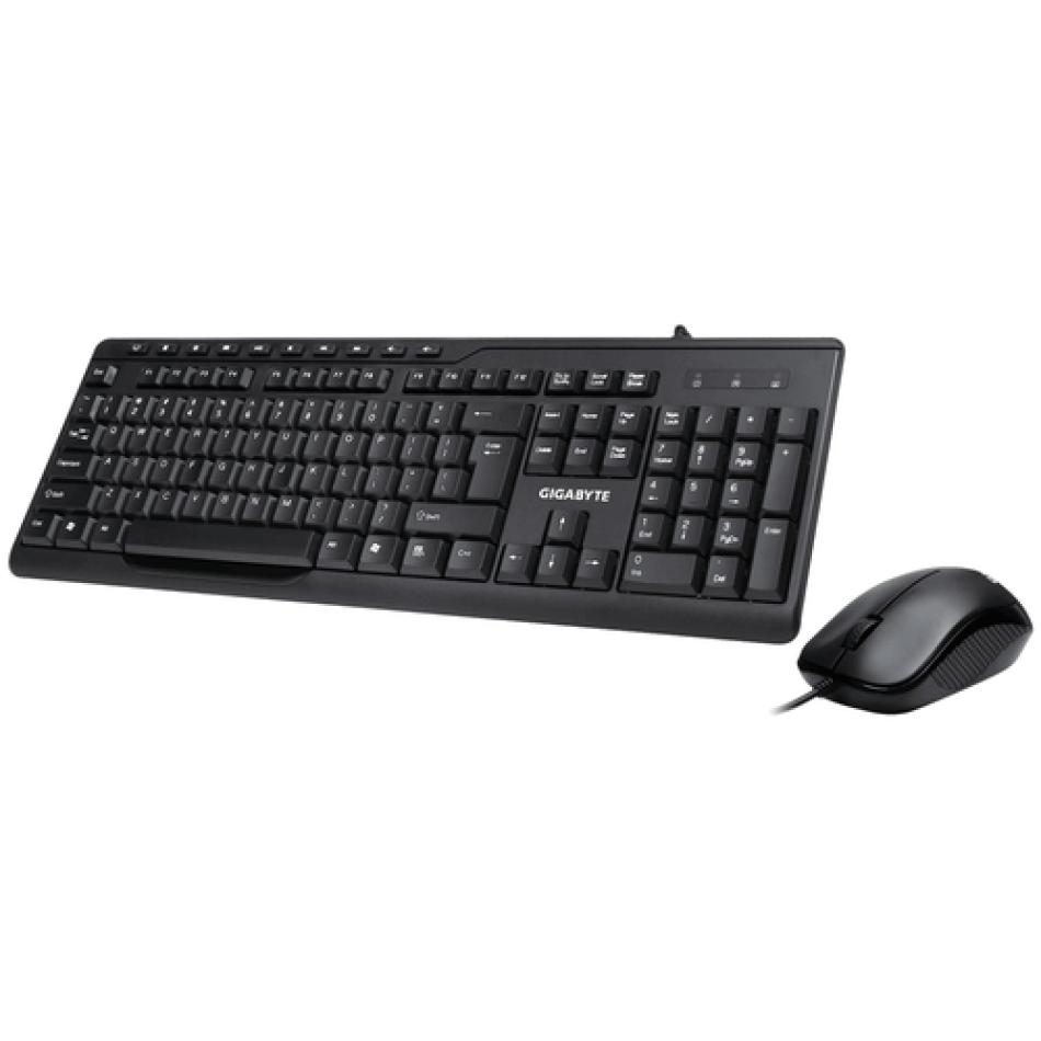 Gigabyte KM6300 teclado Ratón incluido USB QWERTY Español Negro