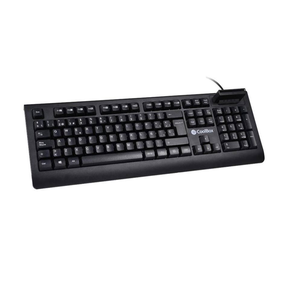 CoolBox COO-TEC04DNI: teclado con lector DNIe 4.0 y SmartCard integrado