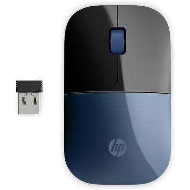 RATÓN HP Z3700 | BÁSICO | BLUE LED | 1200 DPI | INALÁMBRICO | AMBIDIESTRO | NEGRO, AZUL