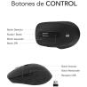 Subblim Curve Ergo Dual negro | Ratón ergonómico Bluetooth y RF