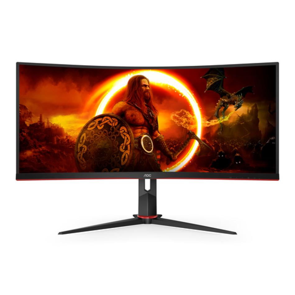 Monitor gaming AOC G2 CU34G2XP con altavoces y ajuste de altura