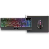 Pack Gaming Mars Gaming MCP124 con Teclado + Ratón + Alfombrilla