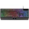 Pack Gaming Mars Gaming MCP124 | Teclado H-MECH | Ratón Óptico | Alfombrilla | Iluminación | Negro