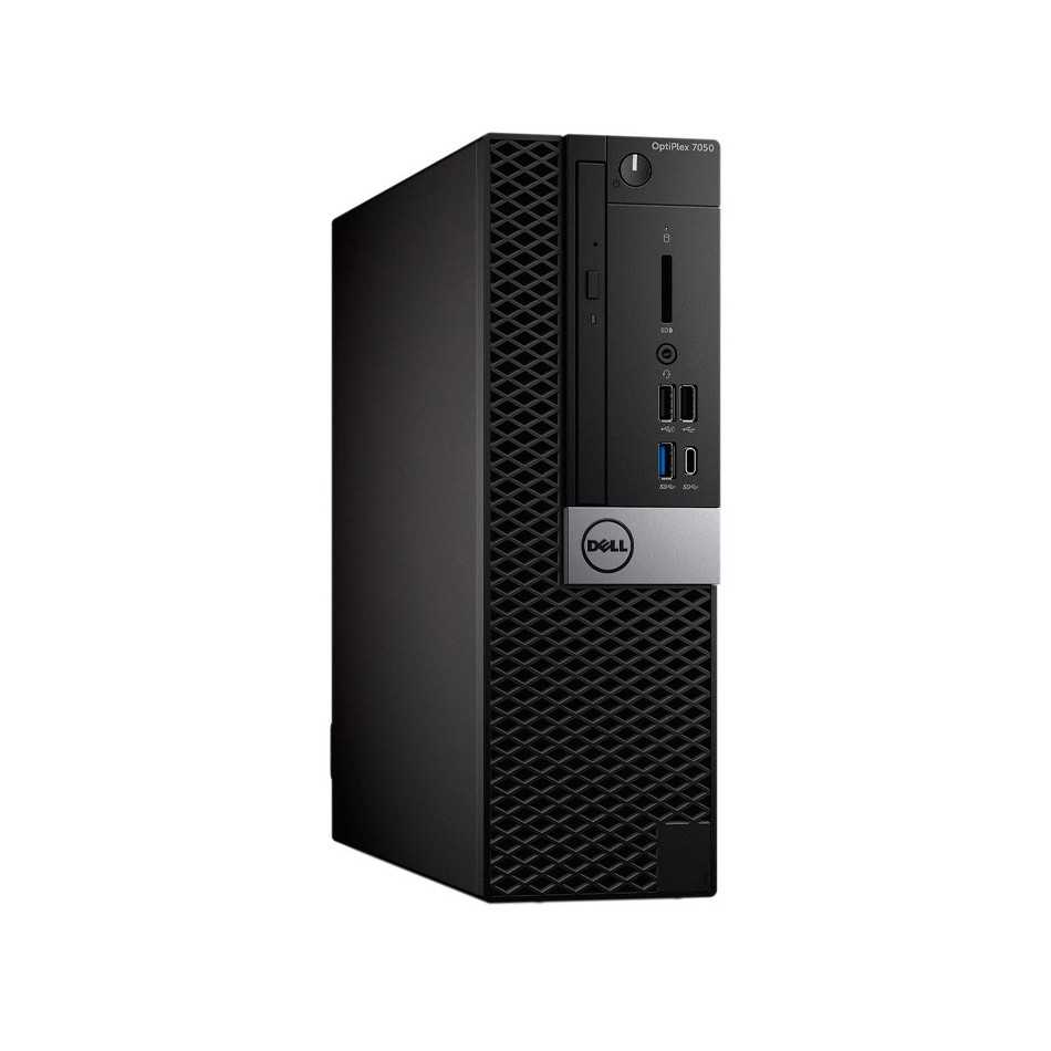 Ordenador de sobremesa reacondicionado Dell Optiplex 7050 SFF i7 7700K con disco de 500 NVMe.