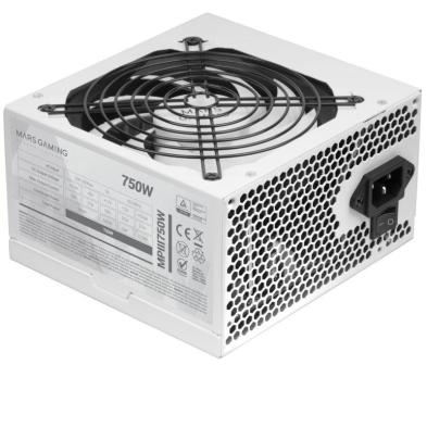 Fuente de Alimentación Mars Gaming MPIII750 | ATX | 750W | 12cm | Blanco
