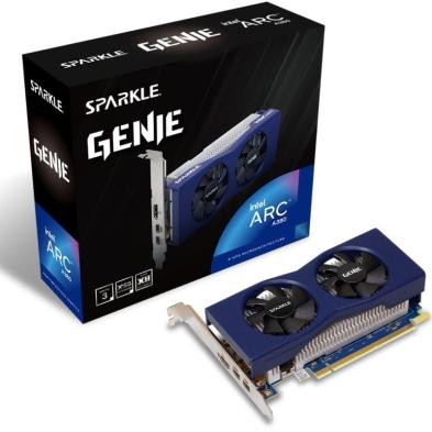 TARJETA GRÁFICA SPARKLE INTEL ARC A380 GENIE | 6GB GDDR6 | HDMI 2.0 | 2 MINI DISPLAYPORT