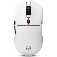Ratón gaming Krom Klever inalámbrico ultraligero blanco