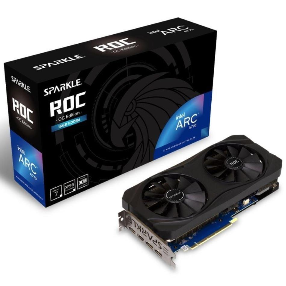 Nueva trajeta gráfica Sparkle Intel Arc A770 ROC OC Edition