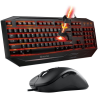 Pack Gaming Hiditec PAC010036 | Teclado Gaming GK200 | Ratón Blitz | Negro