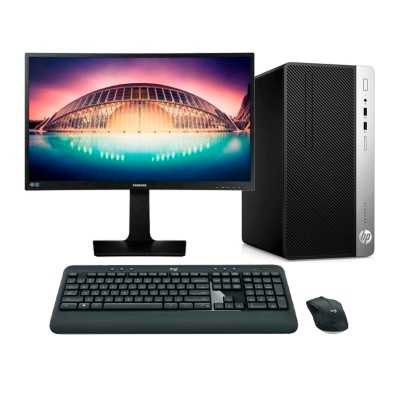HP ProDesk 400 G6 MT Core i5 9500 3.0 GHz | LCD 27" | 32 GB | 240 SSD | TEC. Y RATÓN | WIN 11 | DP