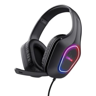 AURICULARES GAMING TRUST GXT 416 ZIROX | MICRÓFONO BOOM | ALÁMBRICO USB TIPO A | NEGRO