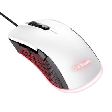 RATÓN GAMING TRUST GXT 922 YBAR | GAMING | ÓPTICO | 7200 DPI | CON CABLE | DIESTRO | NEGRO, BLANCO