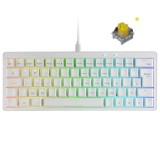 TECLADO MARS GAMING MKMINIPRO/ Switch Amarillo/ Blanco