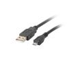 CABLE MICRO USB 2.0 LANBERG | MICRO USB - USB A MACHO | NEGRO | 1M