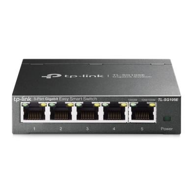 TP-Link TL-SG105E switch | Gestionado L2 | Gigabit Ethernet (10/100/1000) | Negro