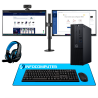 Pack PC Doble Pantalla Ofimática - Pack Start Dual