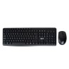 KIT TECLADO Y RATÓN WMK-BASIC | INALÁMBRICO | COMPLETO 100% | QWERTY | NEGRO