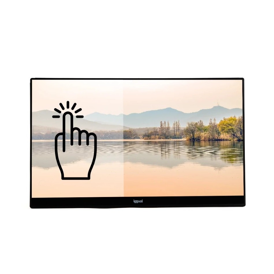 iggual MTL270HS LED display 68,6 cm (27") 1920 x 1080 Pixeles Full HD Pantalla táctil Mesa Negro