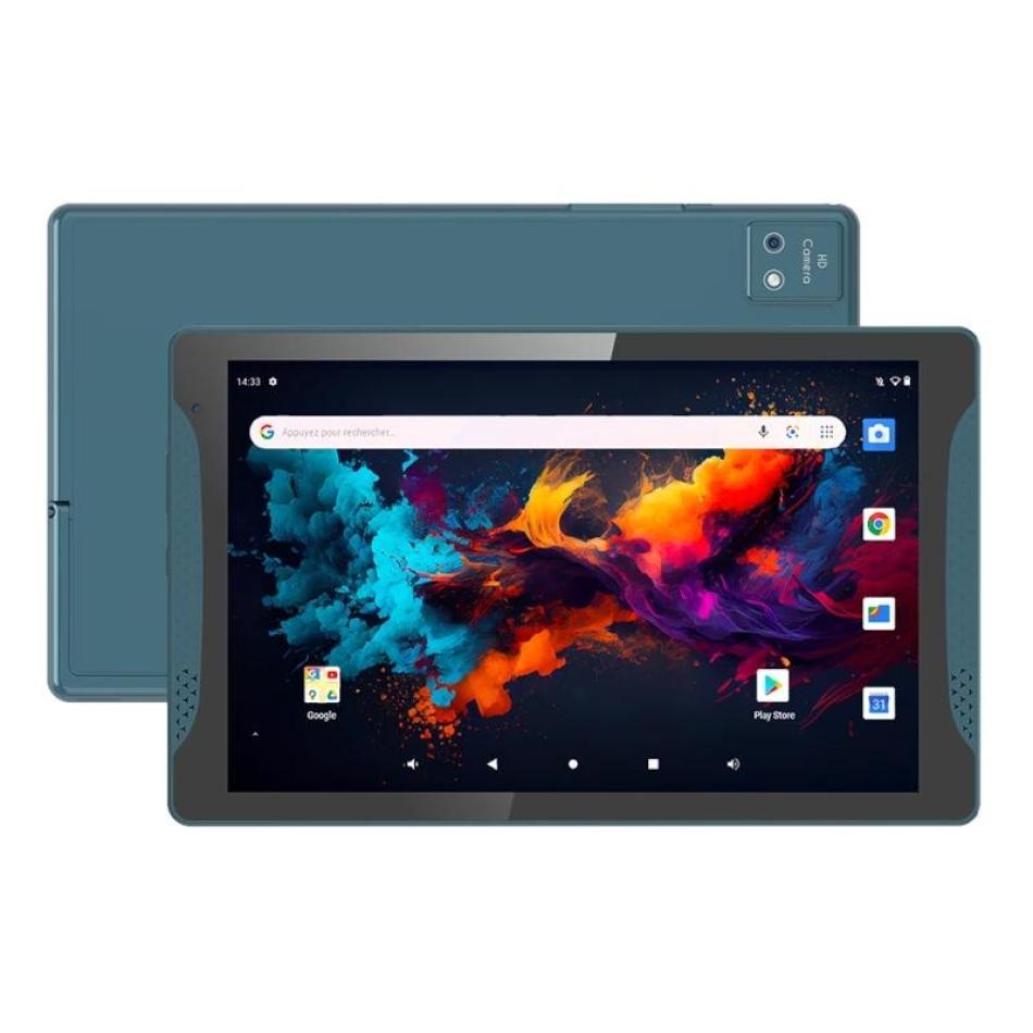 Tablet Logicom Stand Pro 2 de 10,1 pulgadas en azul, vista frontal