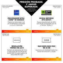 HP OMEN Gaming 16-am0041ns Intel Core 7 240H Portátil 40,6 cm (16") 2K 32 GB DDR5-SDRAM 1 TB SSD NVIDIA GeForce RTX 5070 Wi-Fi 6