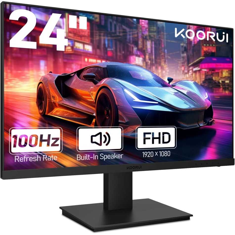 Monitor KOORUI MB24V13F reacondicionado con altavoces