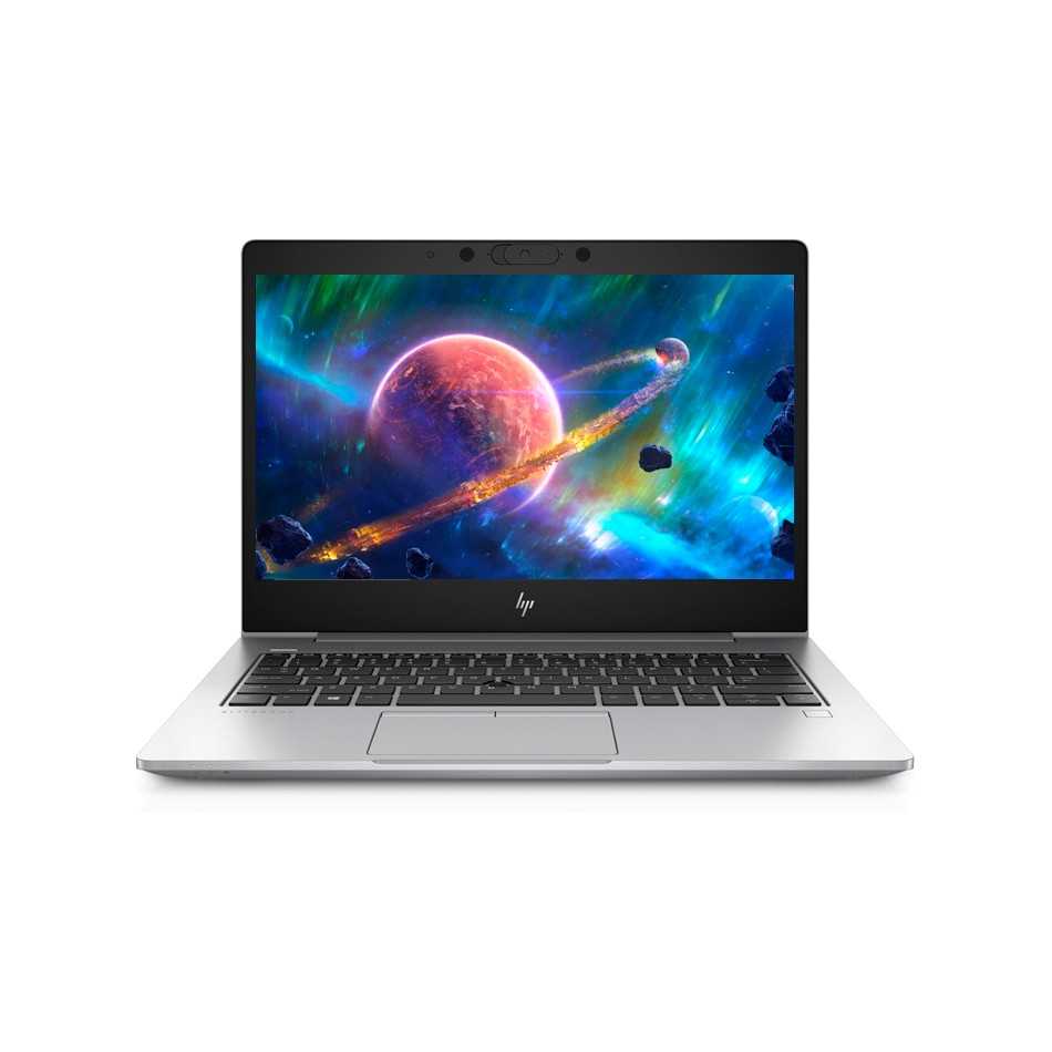 HP EliteBook 830 G7 reacondicionado, vista frontal con pantalla y webcam integrada, portátil 13.3" i5-10210U