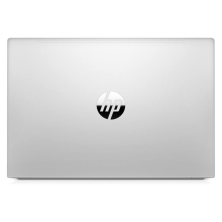 HP ProBook 630 G8 reacondicionado, tapa cerrada con el logotipo HP en acabado plateado