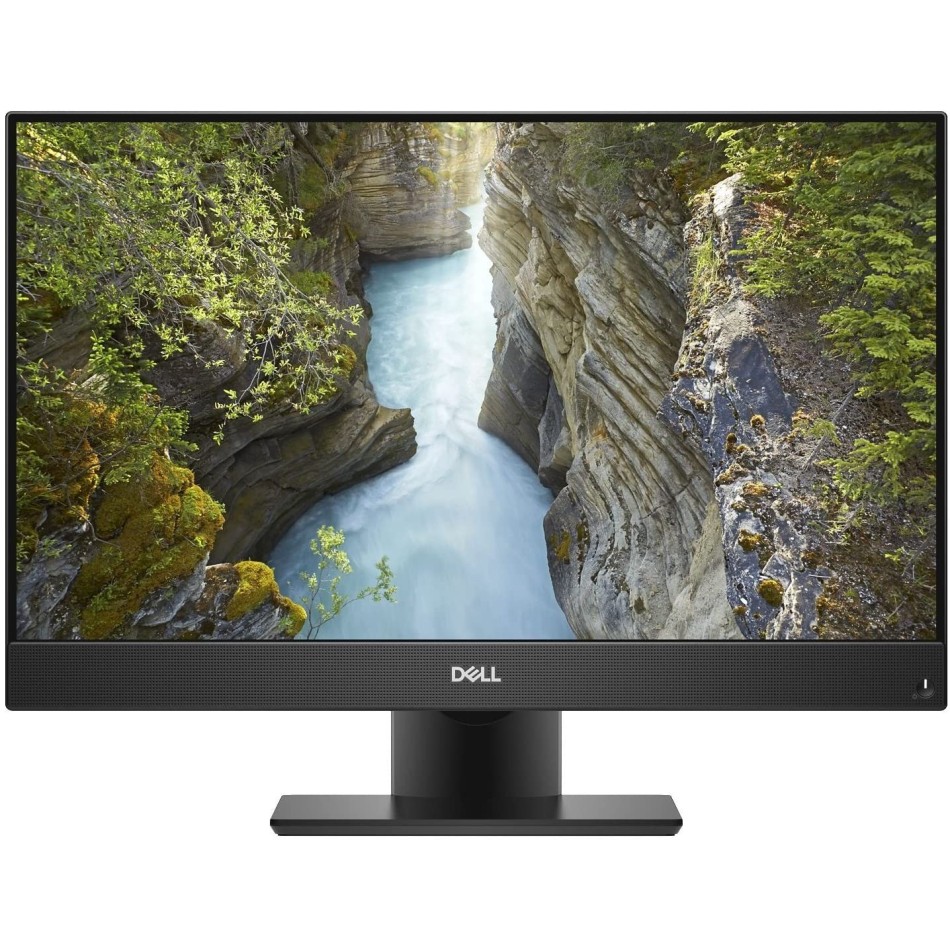 Dell OptiPlex 7460 todo en uno de 23,8 pulgadas con webcam, de frente sobre su peana