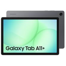 Tablet Samsung Galaxy Tab A11+ de 11 pulgadas en gris, vista frontal