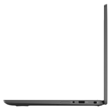 Lateral opuesto del Dell Latitude 7330 abierto, con los puertos a la vista