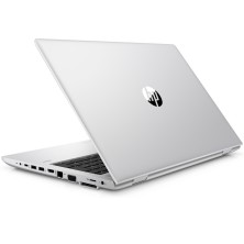 Vista trasera del HP ProBook 650 G4 cerrado, con la tapa hacia la cámara