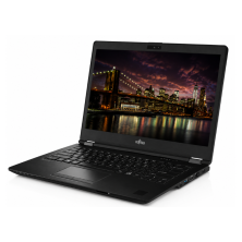 Ángulo del Fujitsu LifeBook U749 mostrando el teclado