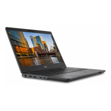 Fujitsu LifeBook U7311 visto de perfil, con la tapa abierta
