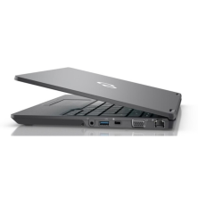 Fujitsu LifeBook U7311 casi cerrado, vista de perfil