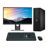 Pack Dell OptiPlex 3040 SFF con monitor de 23 pulgadas encendido y periféricos sobre una mesa de oficina