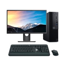 Pack Dell OptiPlex 7060 SFF reacondicionado: torre compacta negra con monitor de 23 pulgadas, teclado y ratón inalámbricos