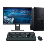 Torre Dell OptiPlex 5060 MT reacondicionada en color negro sobre puesto de trabajo, con monitor de 23 pulgadas