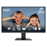 Monitor MSI PRO MP273U de 27 pulgadas con panel IPS 4K UHD, de frente sobre su peana