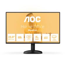 Monitor AOC 24B31H de 23,8 pulgadas con panel IPS sin marcos y color amplio, de frente sobre su peana