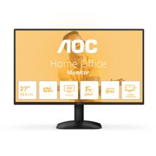 Monitor AOC 27B31H de 27 pulgadas con panel IPS sin marcos y color amplio, de frente sobre su peana