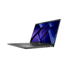Dell Latitude 7430 fotografiado desde un ángulo lateral, pantalla encendida