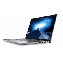 Dell Latitude 7330 abierto en ángulo frontal bajo, con la pantalla táctil y el teclado visibles