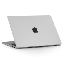 Tapa del Apple MacBook Pro A1502 cerrada, vista trasera con el logo Apple iluminado
