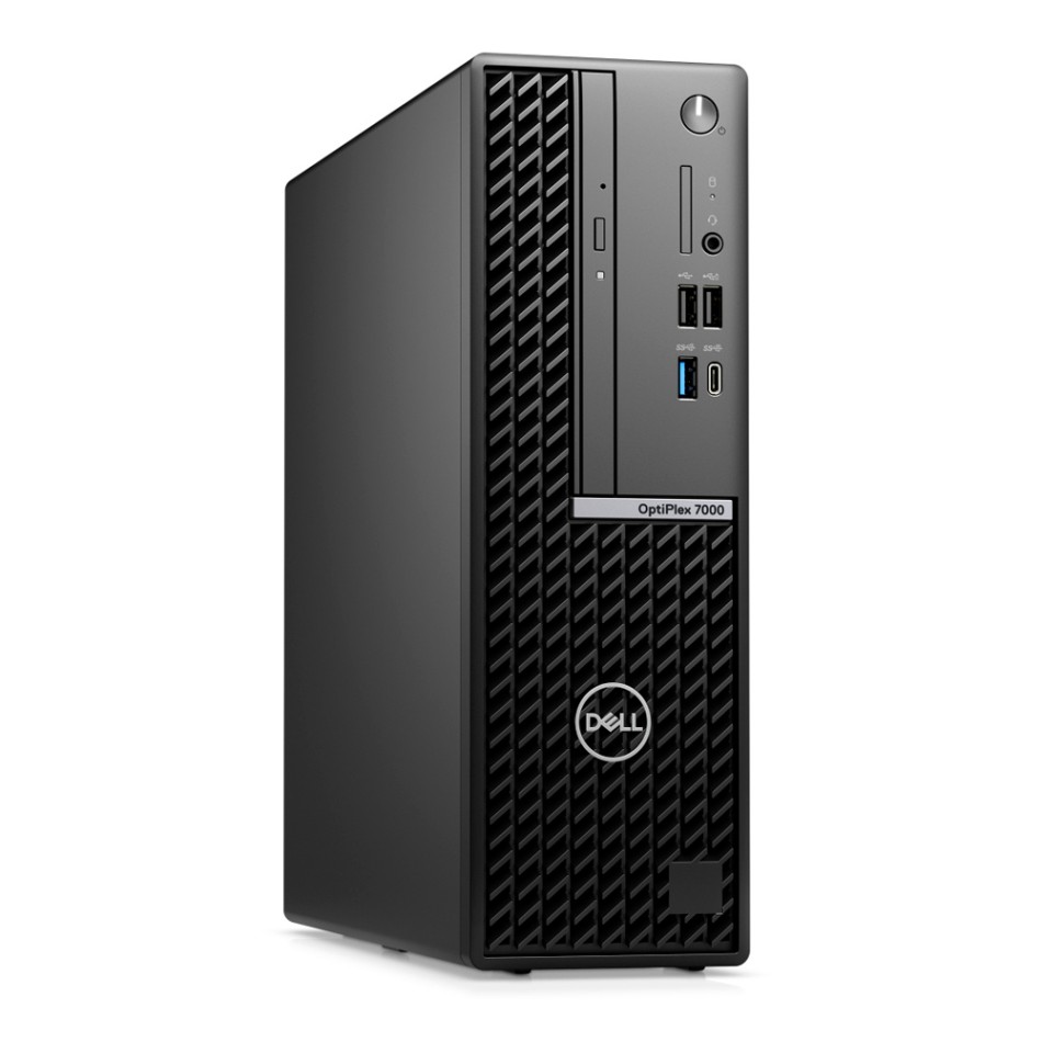Torre compacta Dell OptiPlex 7000 SFF reacondicionada en color negro, sobremesa profesional