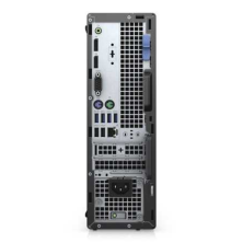 Dell OptiPlex 5090 SFF reacondicionado, vista trasera con doble DisplayPort 1.4 y RJ-45
